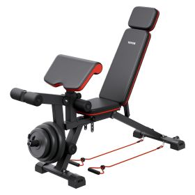 Weight Bench, 800lbs Adjustable Weight Bench Press for Full Body Workout, Exercise Sit up Bench for Home Gym Strength Training