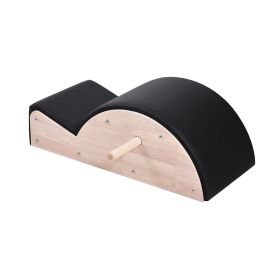 Pilates Spine Corrector, Home Gym Yoga Pilates Accessory, Rubber Wood Fitness Training Tool, Arc Fitness Body Workout Equipment, for Spine Exerci