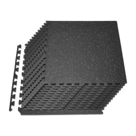 Puzzle Exercise Mat, 24 PCS Fitness Equipment Mats, 24 x 24 x 0.56 in, High-Density EVA Foam Mat Set, Interlocking Rubber Soft Tiles
