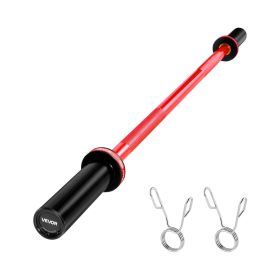 4FT Barbell Bar, Fits 2-Inch Weight Plates, Barbell Bar with Knurled Grip for Strength Training, Weightlifting, Squat, Deadlift, Bench Press, Cur
