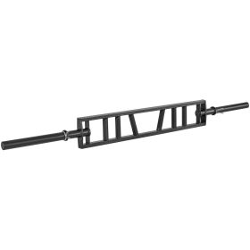Multi-Grip Barbell, 2-inch 3 Positions Swiss Bar, 550 LBS Capacity Heavy Duty Swiss Barbell Training Equipment, with 2 Collars and Knurled Grips