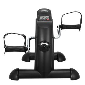 Under Desk Bike Pedal Exerciser, Mini Exercise Bike for Arm/Leg Exercise, Multi-level Resistance Pedal Exerciser for Home Office Workout
