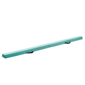 8FT Folding Balance Beam for Kids, 200LBS Stable Support Gymnastics Floor Beam with Non-Slip Mats (Default: Default)